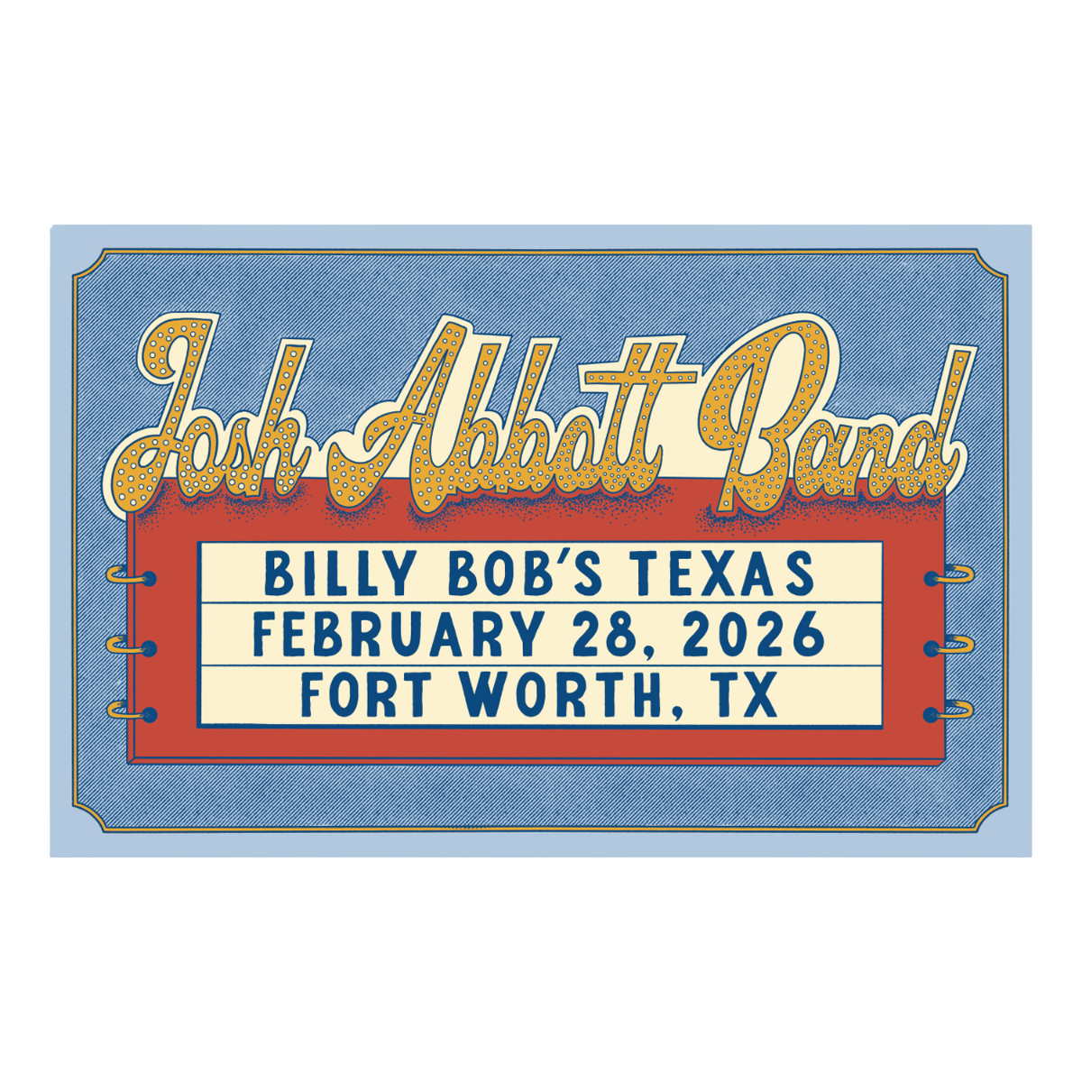 Billy Bob’s Autographed Screen Printed Poster