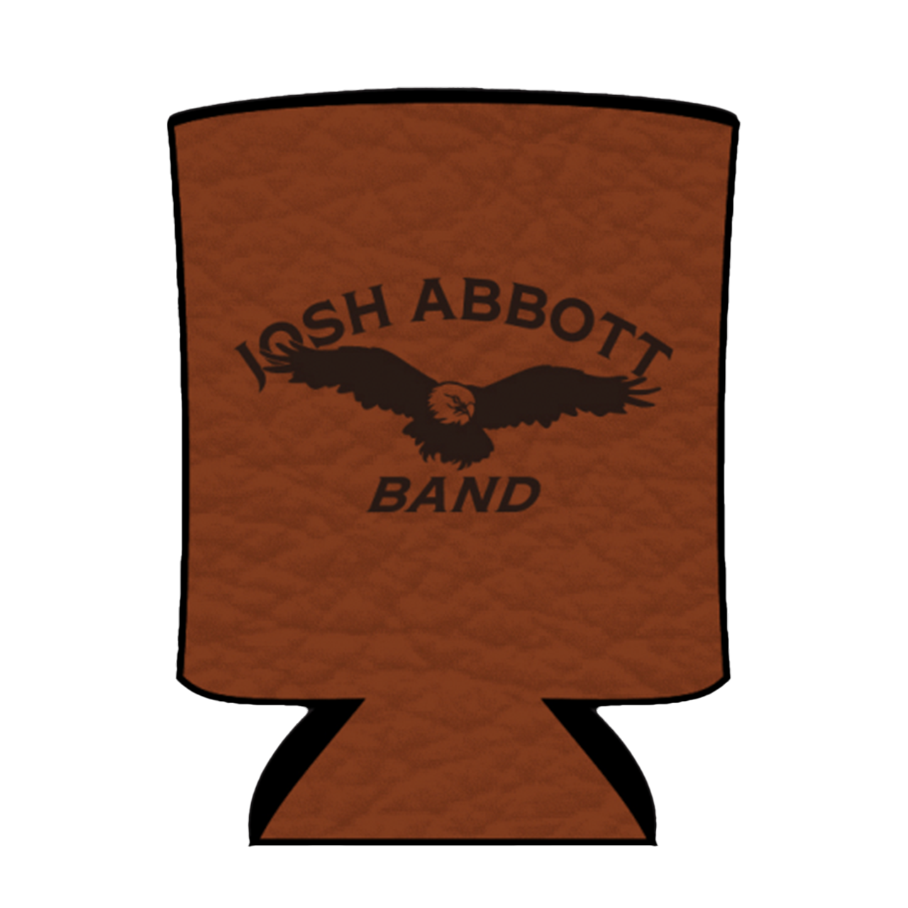 Leather Eagle Koozie